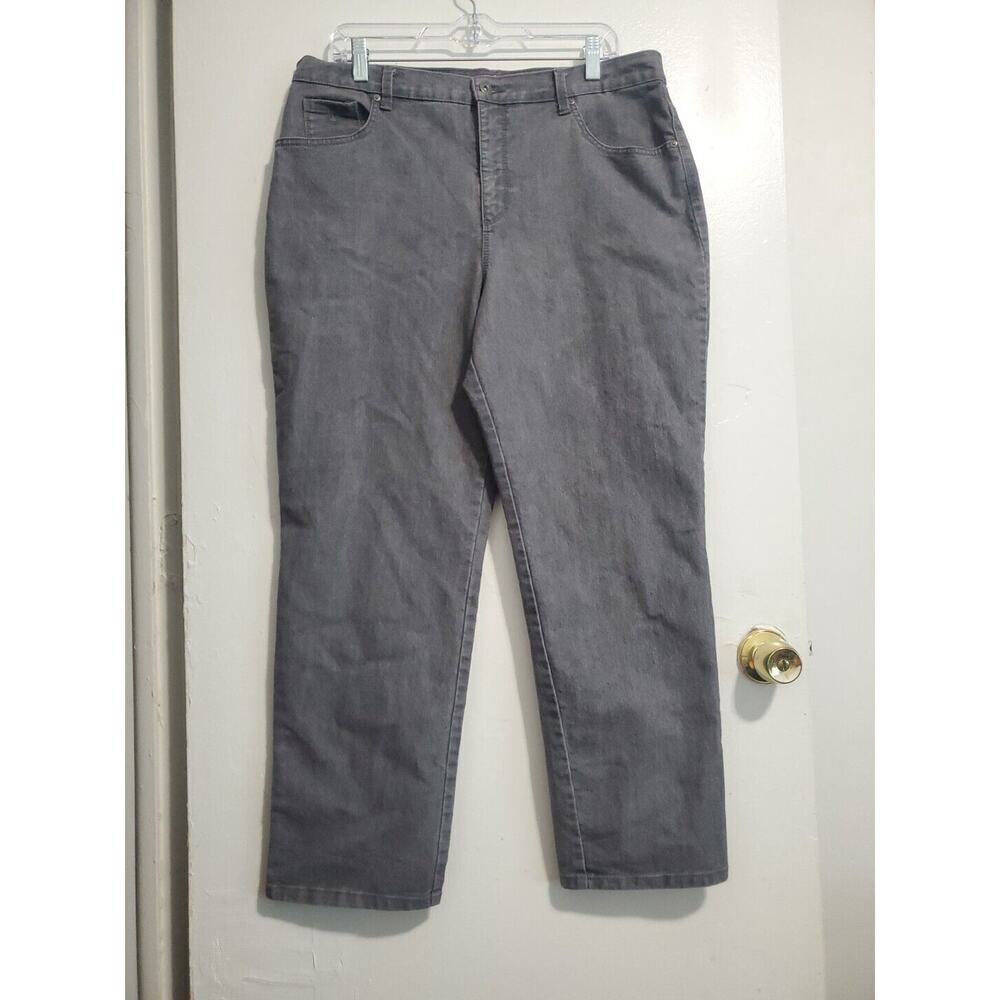 Gloria Vanderbilt Women’s Amanda Size 16 Missy Denim Jeans (28") Charcoal